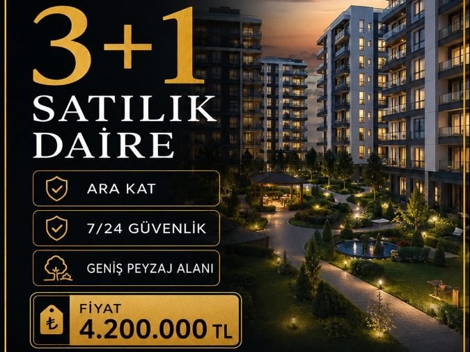 Kristal Park Sitesi 3+1 Satılık Daire