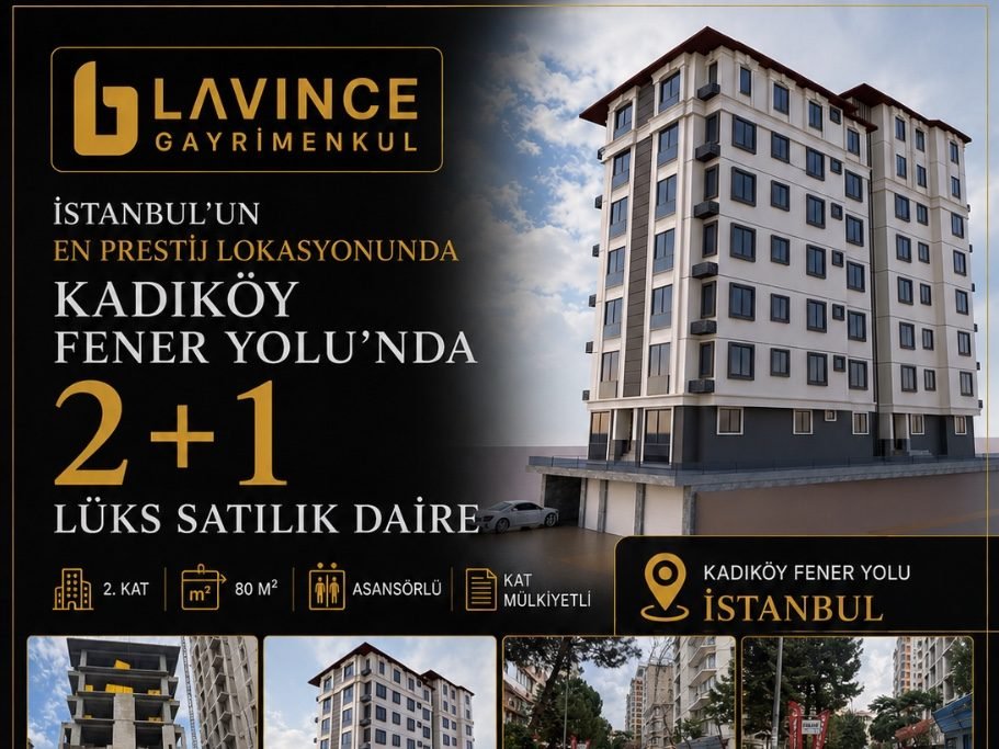 İstanbul Kadıköy Fener Yolunda 2+1 Lüks Satılık Daire