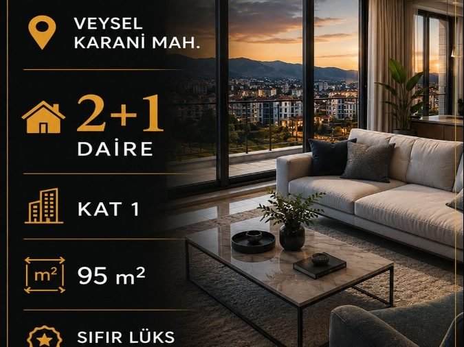 Veysel Karani Mah 2+1 Satılık Daire