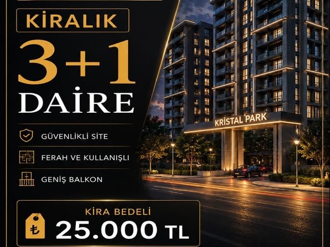 Kiralık 3+1 Kristal park sitesi