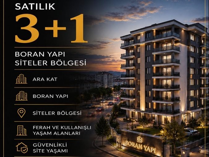 Boran yapı 3+1 Satılık Daire