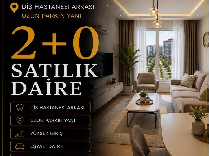 Diş Hastenesi Arkasında 2+0 Satılık Eşyalı Daire