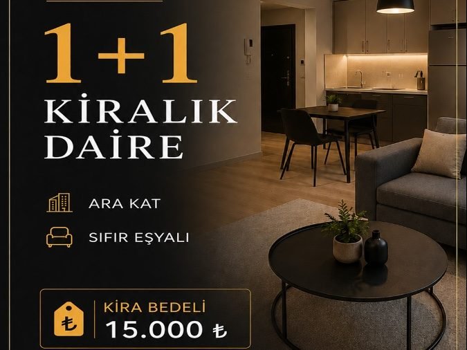 Kiralık 1+1 daire