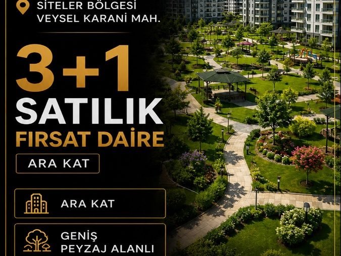 Siteler bölgesinde Satılık 3+1 daire