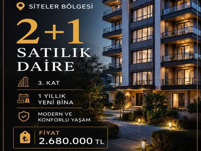 Siteler bölgesinde satılık 2+1